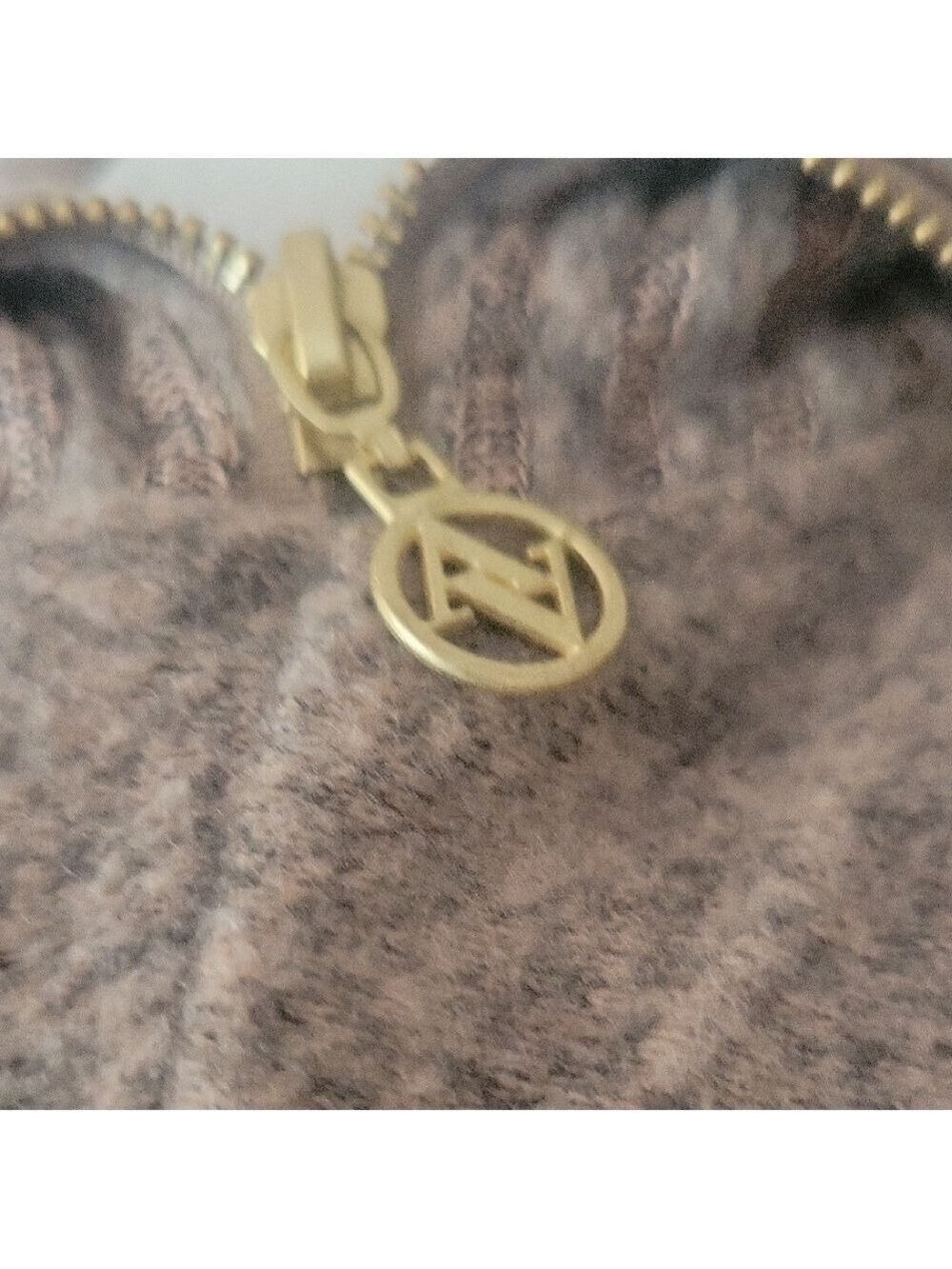 Brown Cowl Neck Sweater Large Stretchy Lightweight - Picture 6 of 7
